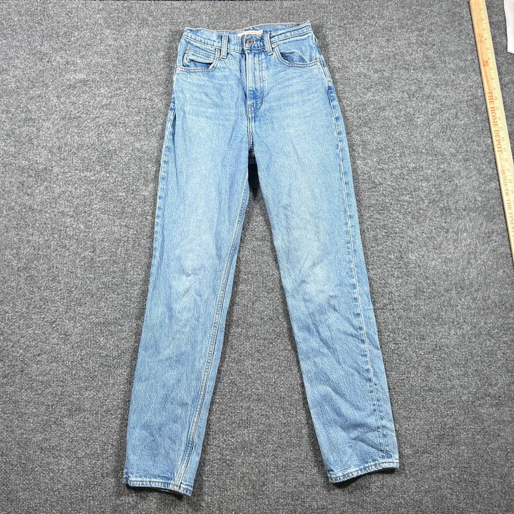 Levi's Jeans Womens 25 Light Blue 70s High Slim Straight Denim A0898-0010